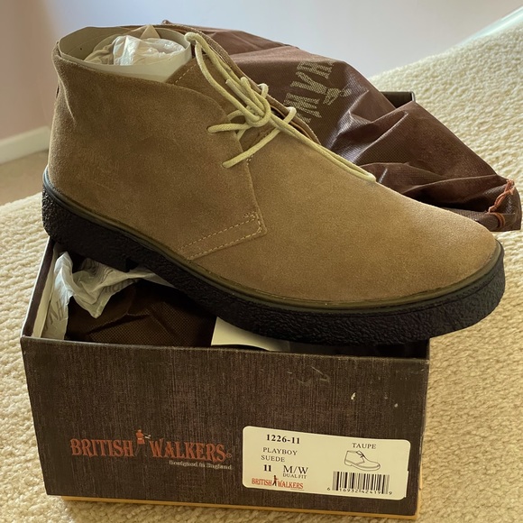 British Walkers Playboy Suede -Never worn Size 11 M/W - Picture 1 of 4